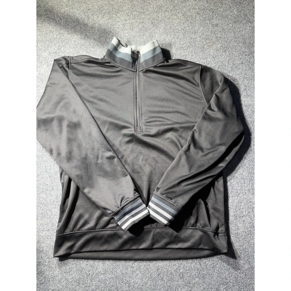 Hawke & Co Performance Golf Mens Large Black Quarter Zip Pullover Fleece HSW3189